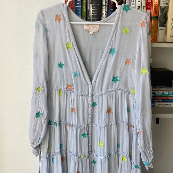 Rococo Sand Star Embroidered Maxi Dress - Picture 6 of 14